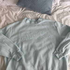 Parke Light Blue Mockneck Sweater